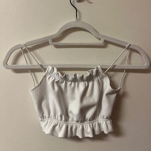 Adika White Blackless Top